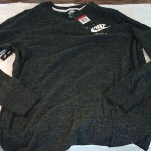 Nike Men's Dark Gray Long Sleeve Tee